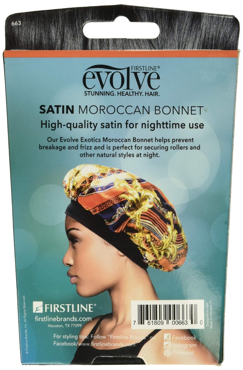Evolve Exotics Satin Bonnet Moroccan  Assorted Prints - Image 2